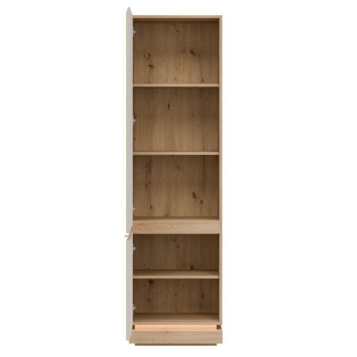 Milton Tall Cabinet in Cashmere Oak - J&B Furniture
