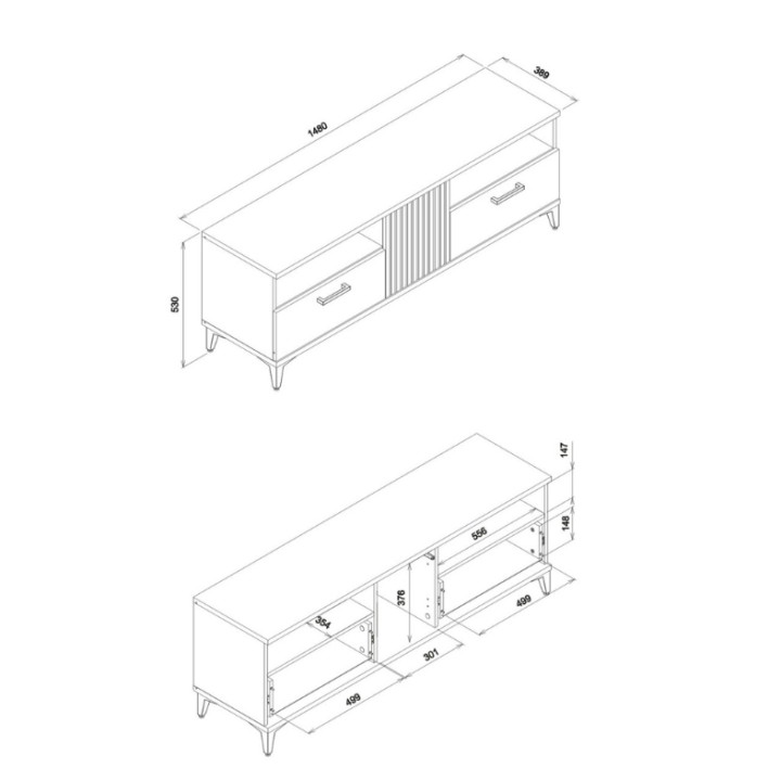 ARIS TV Unit | Modern TV Units Ireland | J&B Furniture