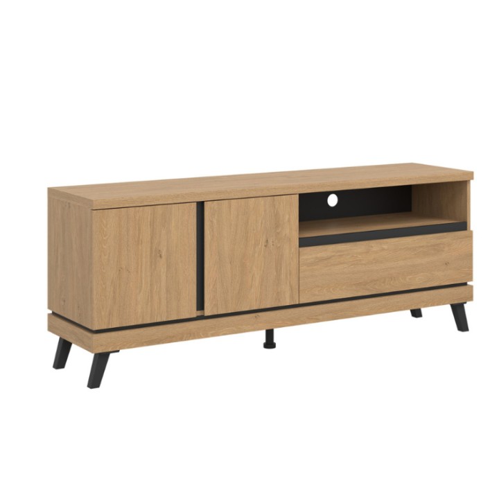 Modern Media Unit with Storage | Oak TV Unit Ireland