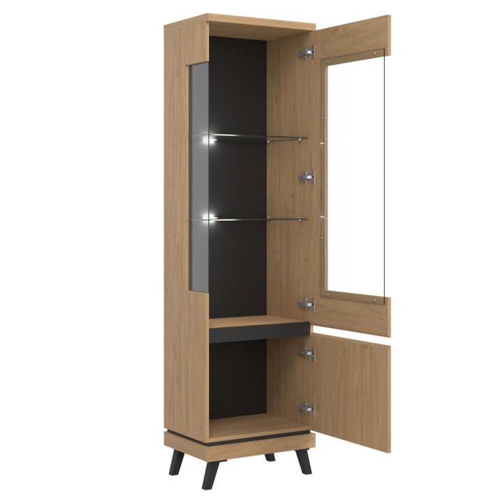 Display Cabinet with Glass Doors Right-hand | Display Unit