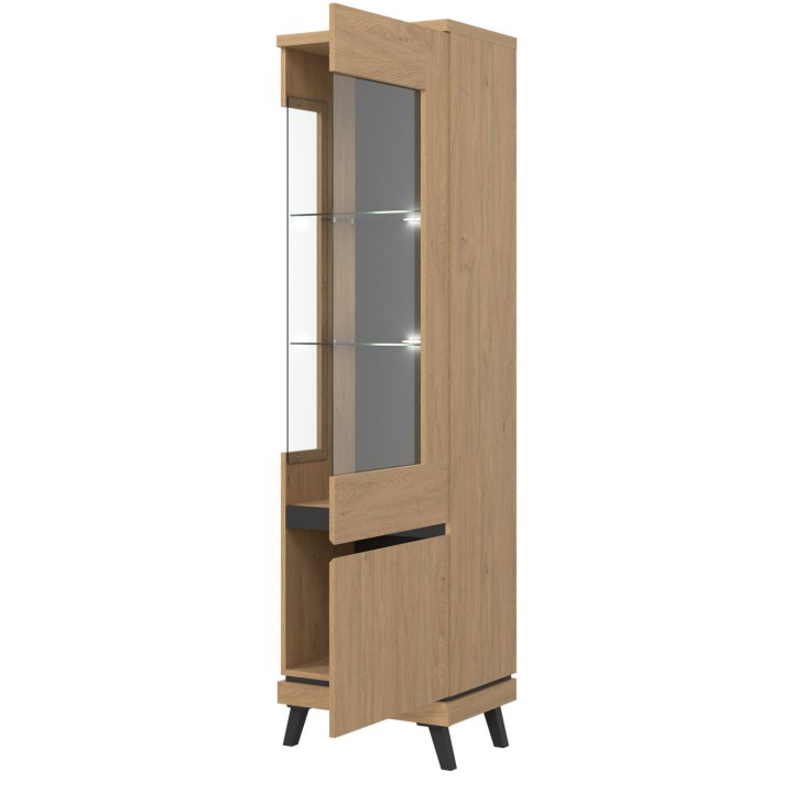 Display Cabinet with Glass Doors Right-hand | Display Unit