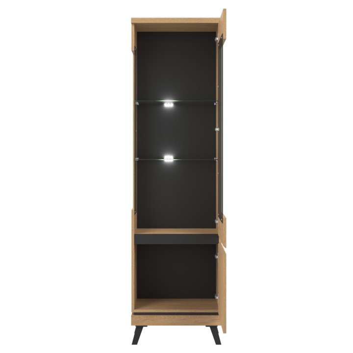 Display Cabinet with Glass Doors Right-hand | Display Unit