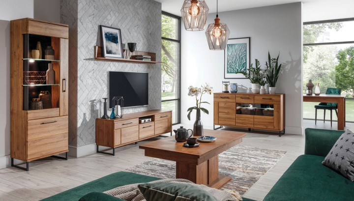 IVO Oak TV Unit | Modern TV Stand & Media Unit Ireland