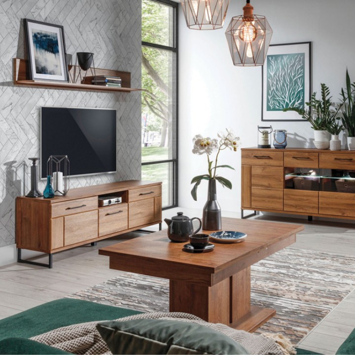 IVO Oak TV Unit | Modern TV Stand & Media Unit Ireland