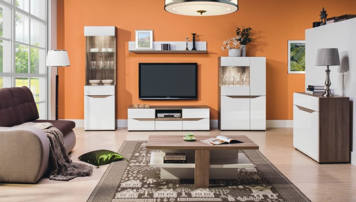 LIONEL Oak TV Unit with Storage | Modern Media Stand Ireland