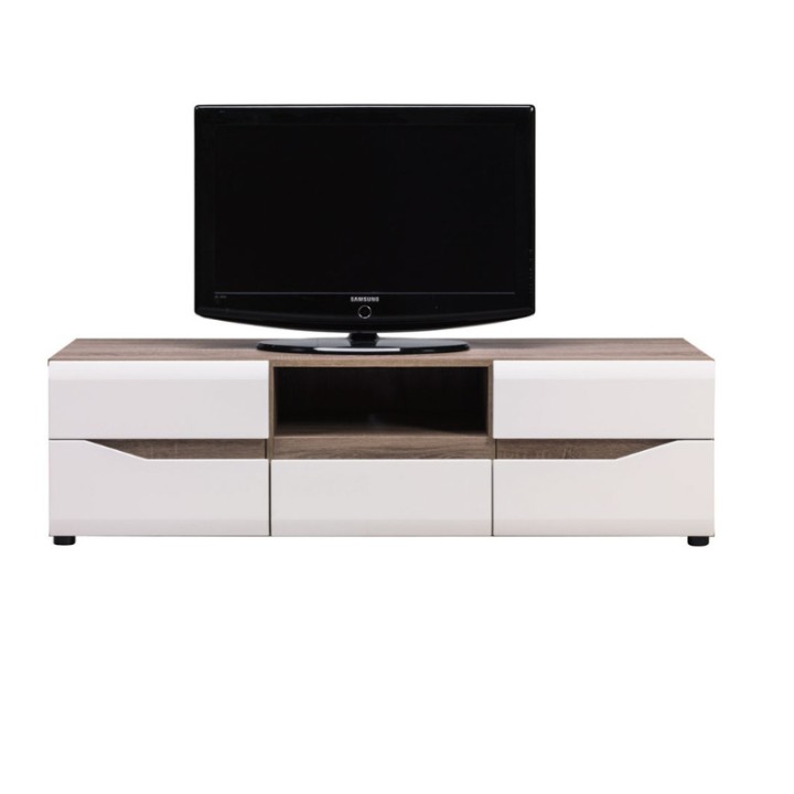 LIONEL Oak TV Unit with Storage | Modern Media Stand Ireland