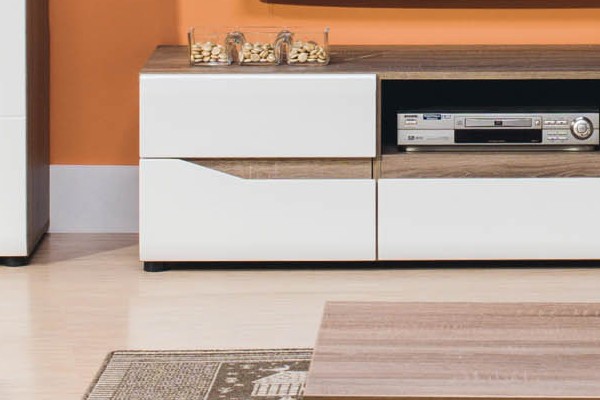 LIONEL Oak TV Unit with Storage | Modern Media Stand Ireland