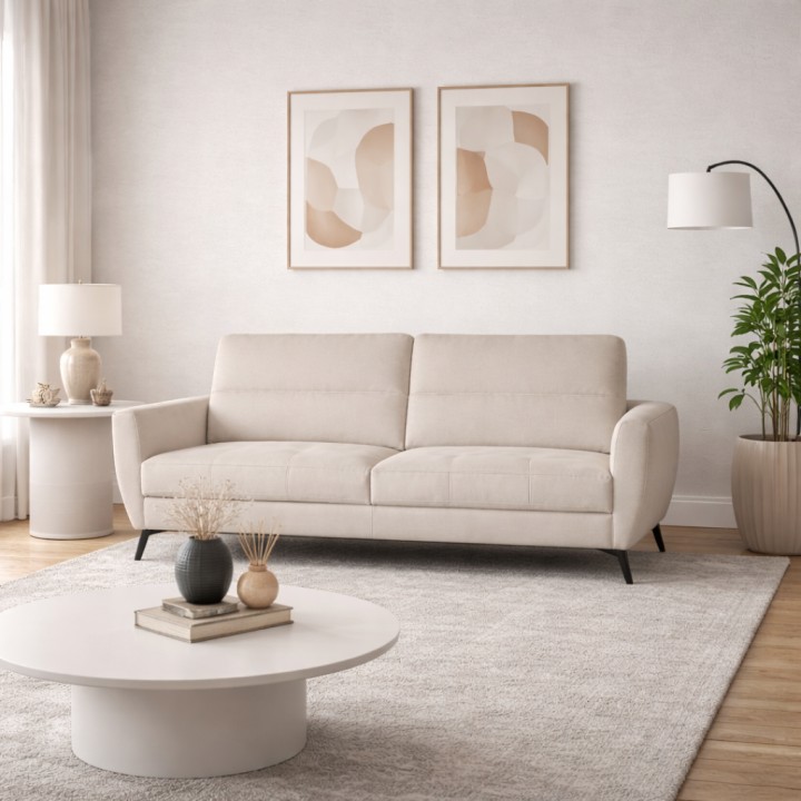 Benetto Bespoke 2 Seater Sofa in Beige | J&B Furniture
