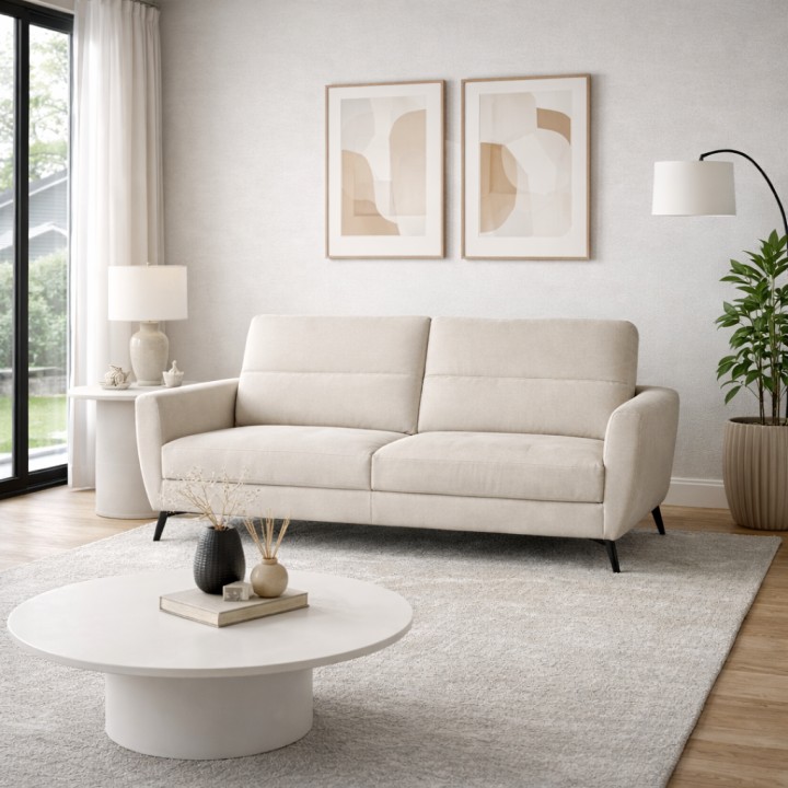 Benetto Bespoke 2 Seater Sofa in Beige | J&B Furniture