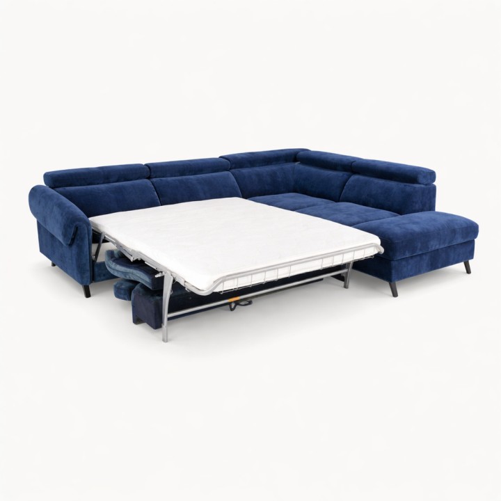 Corner Sofa Bed in Blue| Bespoke Sofas Limerick & Ireland