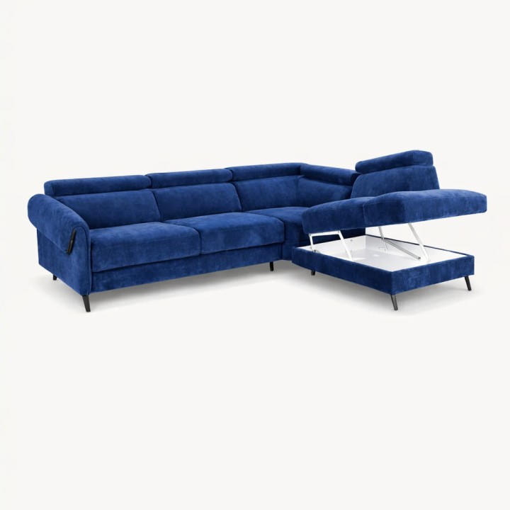 Corner Sofa Bed in Blue| Bespoke Sofas Limerick & Ireland