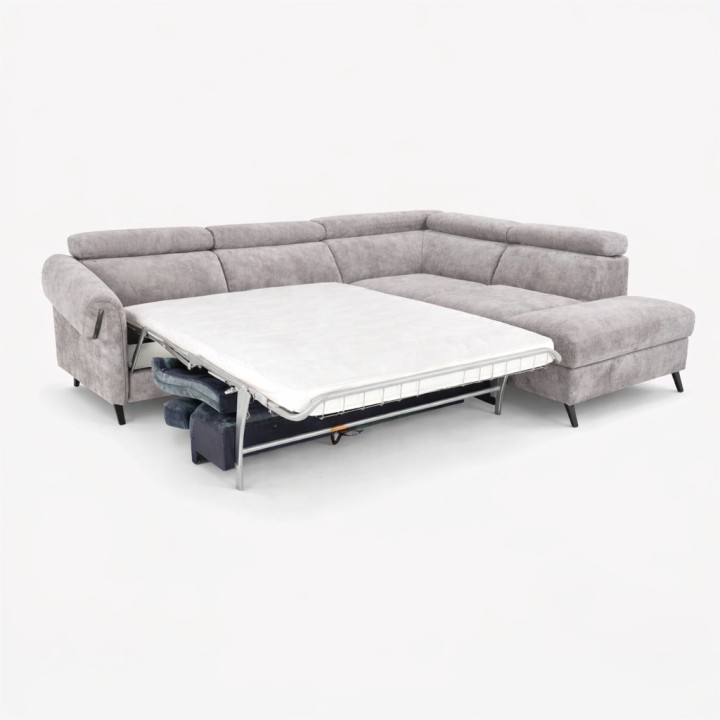 Corner Sofa Bed in Greige| Bespoke Sofas Limerick & Ireland