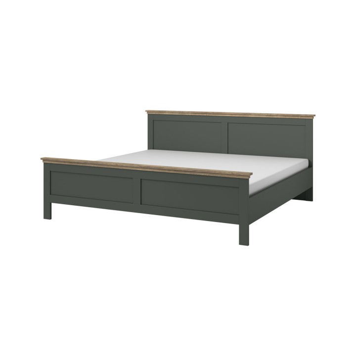 Eva Double Bed 5ft Green & Oak | Beds Limerick | J&B