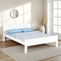 Amber Double Bed 4Ft6 in White