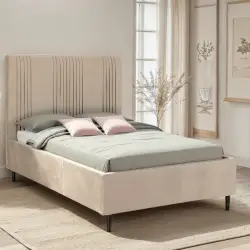 Maine Double Bed 4Ft6 Taupe...