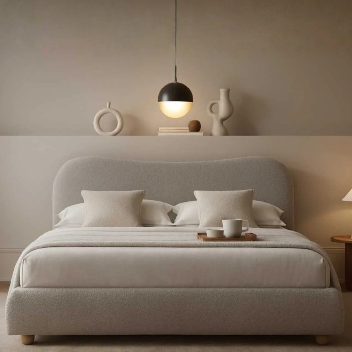 Donegal Double Bed 4Ft6 Grey Fabric | Elegant Bed Frame