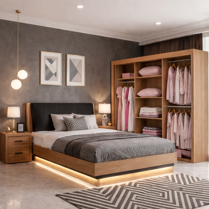 Sliding Wardrobe with Mirror