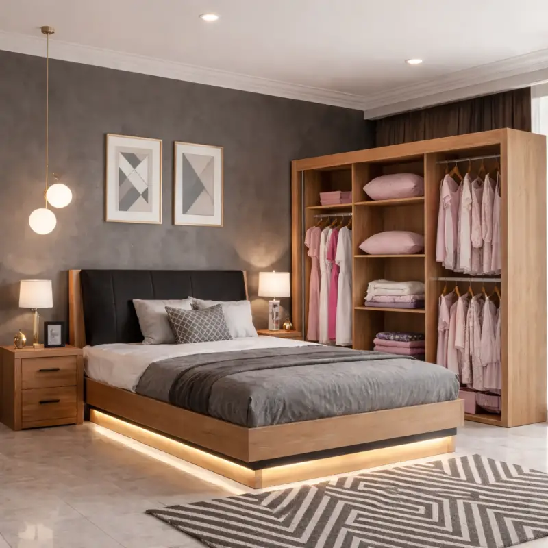 Sliding Wardrobe with Mirror