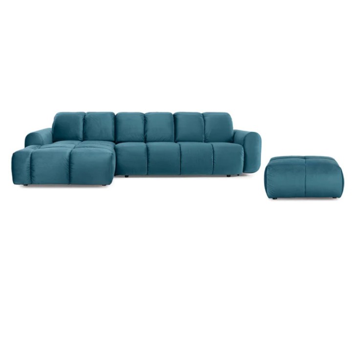 Comfortable Corner Sofa Bed with Storage Emerald|Bullet Sofa