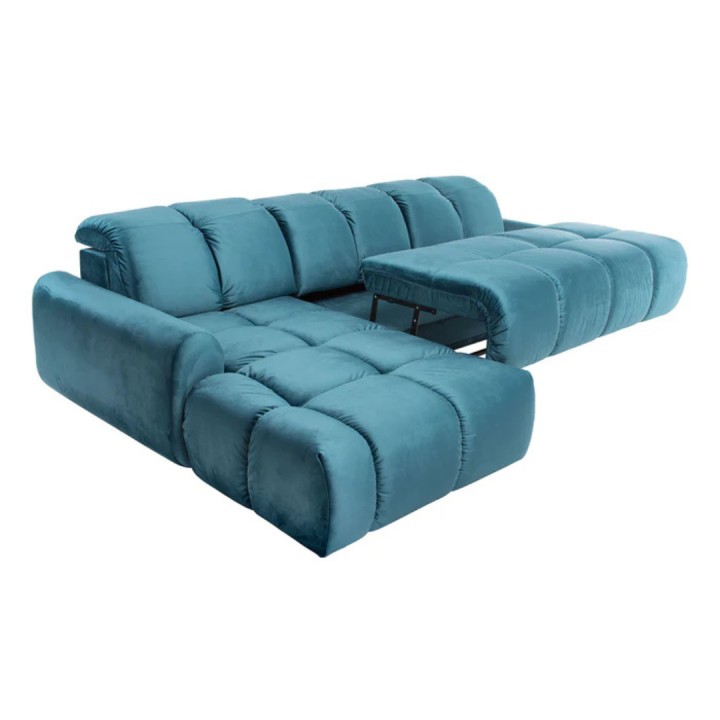 Comfortable Corner Sofa Bed with Storage Emerald|Bullet Sofa