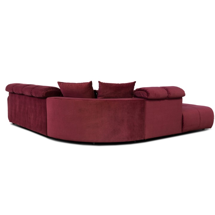 Bullet Corner Sofa Bordeaux | Modern Comfortable Sofa