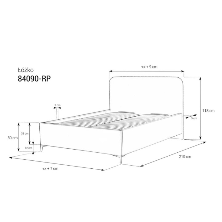 Classic 90 King Size Bed 5ft with Storage Ireland - J&B Furniture