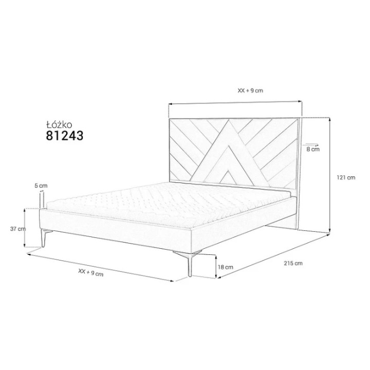 Upholstered Bed Frame 43 | Custom Bed Ireland