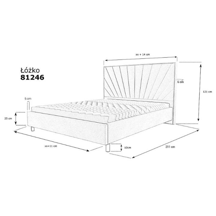 5FT King-Size Modern Bed Frame – Luxury Upholstered Design
