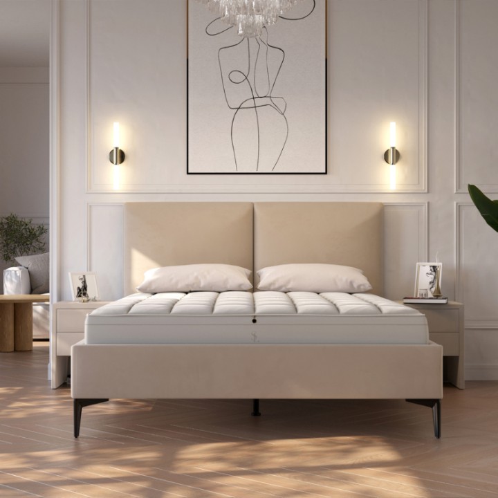 Modern Customizable Upholstered Bed Frame - J&B Furniture