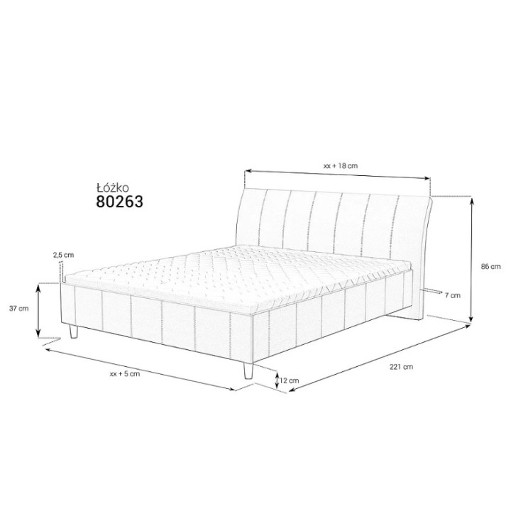 Custom Upholstered Bed Frame 63 | J&B Furniture