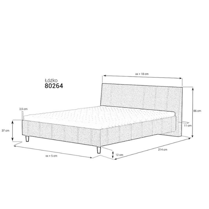Custom Upholstered Bed Frame 64 | J&B Furniture