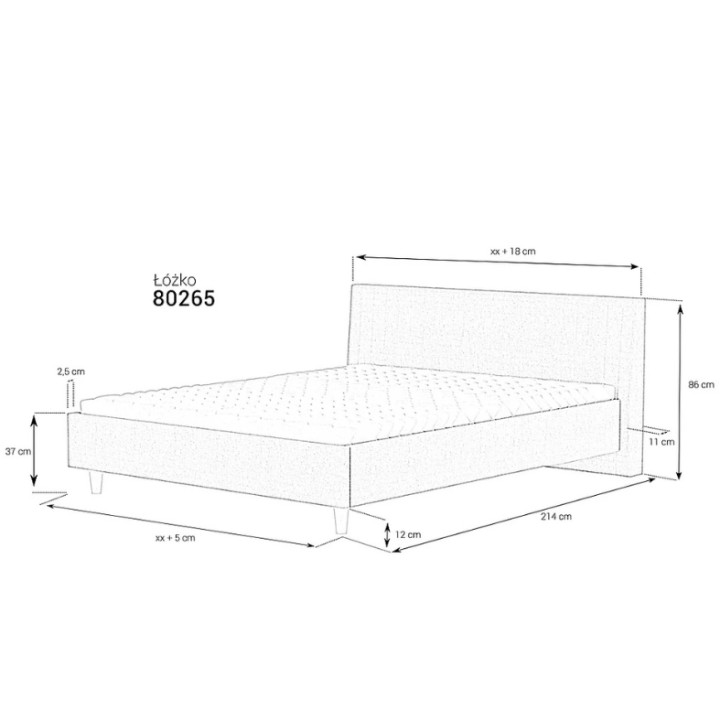 Custom Upholstered Bed Frame 65 | J&B Furniture