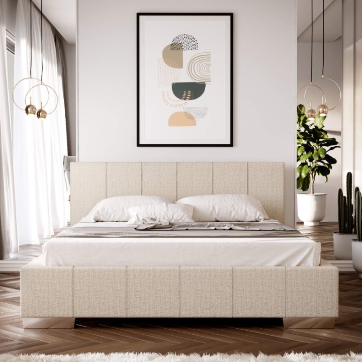 Customizable Bed Frame – Luxury Upholstered | J&B