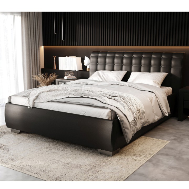 Upholstered Bed Frame 17  Customizable Colors | J&B Furniture