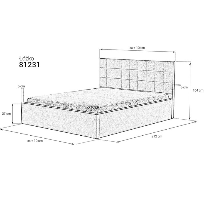 Custom Bed Frame 31 | Made to Order – J&B Furniture