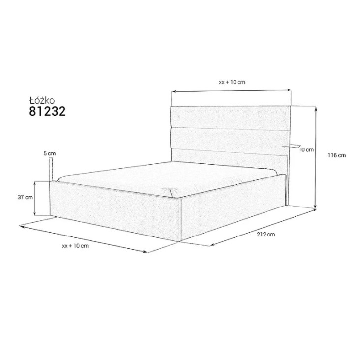 Luxury Upholstered Bed Frame 32 – Customizable | J&B