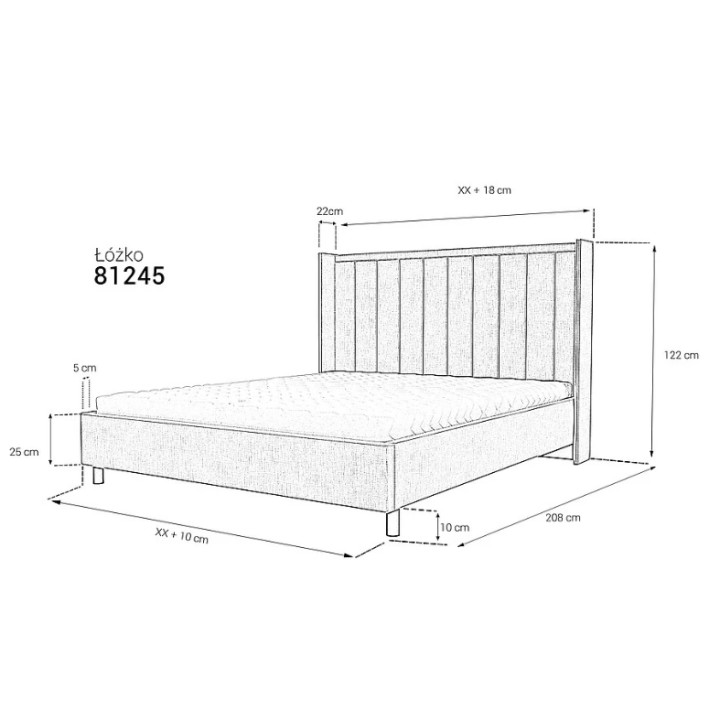Custom Upholstered Bed Frame – J&B Furniture