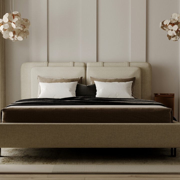 Custom Upholstered Bed Frame 58 | Modern Bed Ireland
