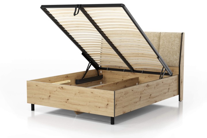 Frame Bed Wood with Storage – Modern & Functional