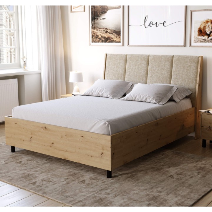 Frame Bed Wood with Storage – Modern & Functional