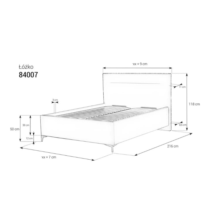 Classic 07 Bed Frame  with Storage Ireland - J&B Furniture