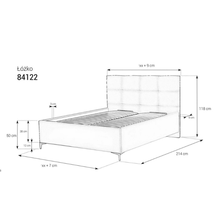 Classic 22 Bed Frame  Upholstered Storage Bed