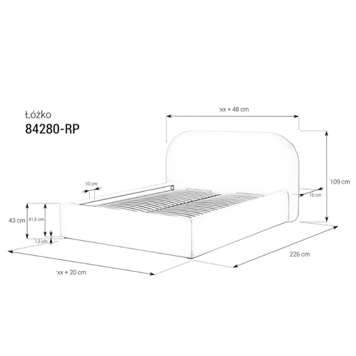 Classic 80 Bed Frame Custom Design | J&B Furniture Ireland