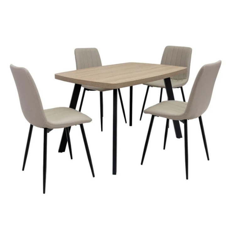 Dining Table in Light Oak 120 cm