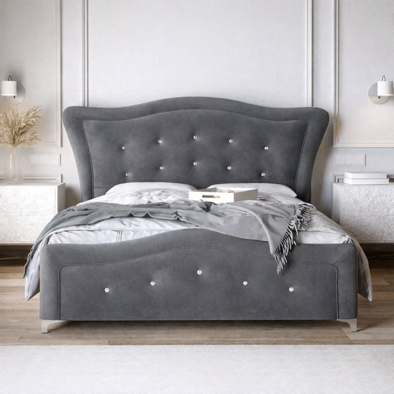 Ottoman bed in Grey
