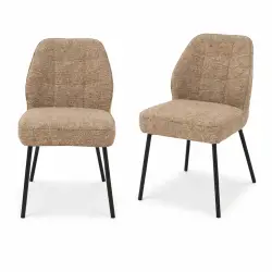 Dining Chair Mocha Chenille