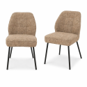 Dining Chair Mocha Chenille