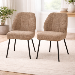Dining Chair Mocha Chenille