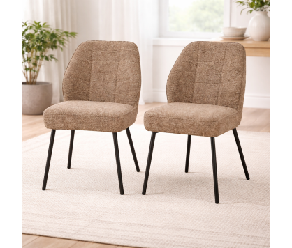 Dining Chair Mocha Chenille