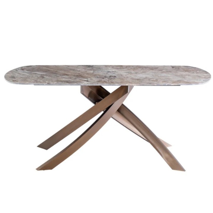 Fendi Dining Table Brown Marble| Dining Tables Ireland